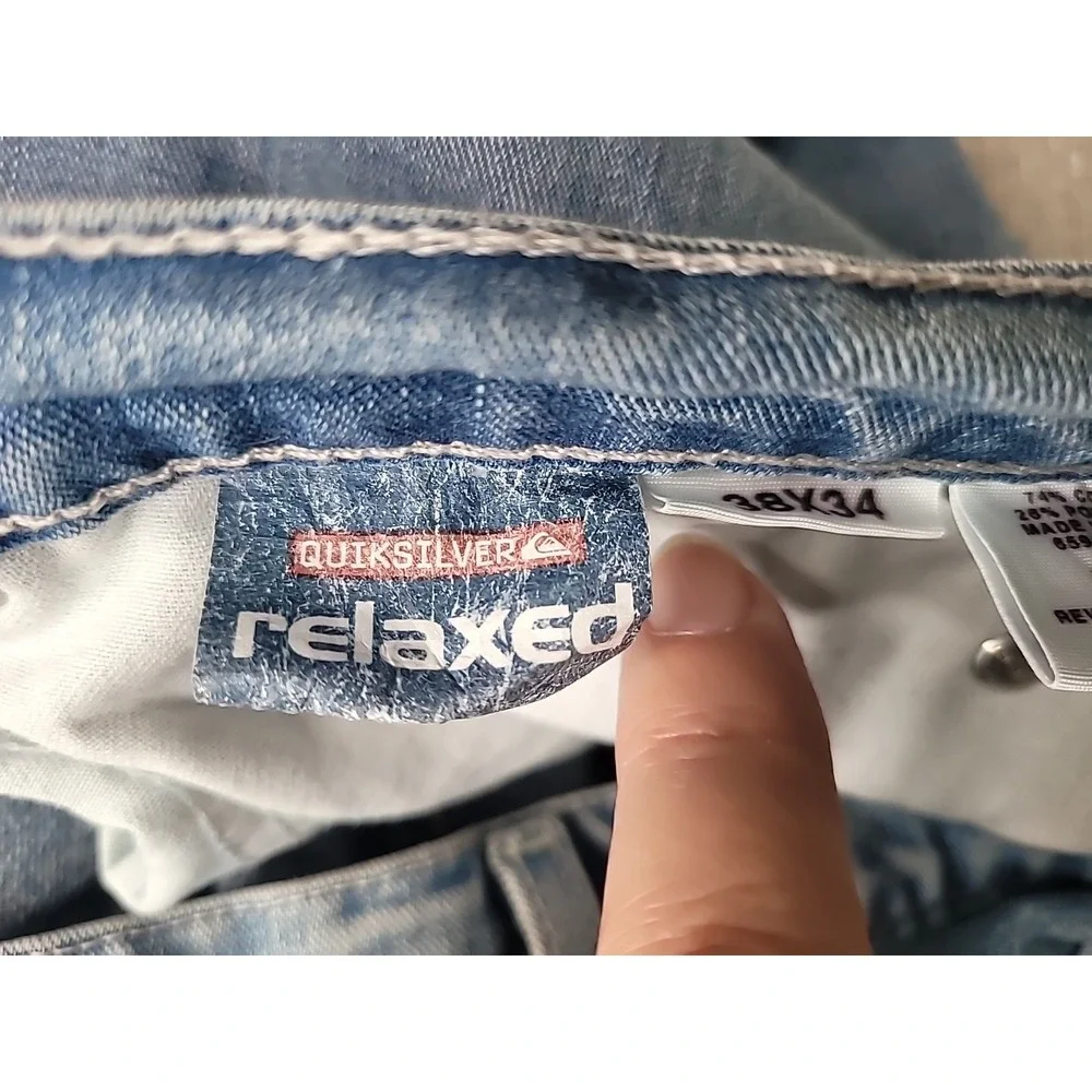 Quicksilver Jeans Mens 38x32 QuikJean 070-2 Relaxed Y2K Streetwear‎ Denim